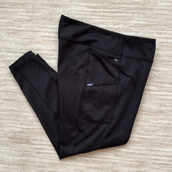 Patagonia Women's Pack Out Tights Leggings Black Size XXL - Picture 1 of 16